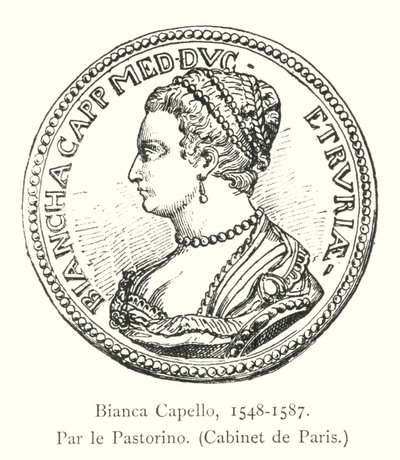 Bianca Capello, 1548-1587, door Pastorino, Cabinet de Paris door Italian School